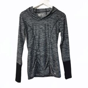 RBX Performance Sports Ruched Long sleeve hoodie
